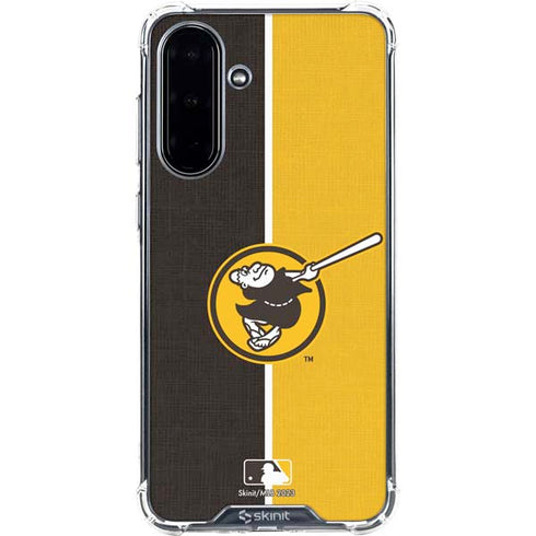 MLB San Diego Padres Split Galaxy A36 5G Clear Case