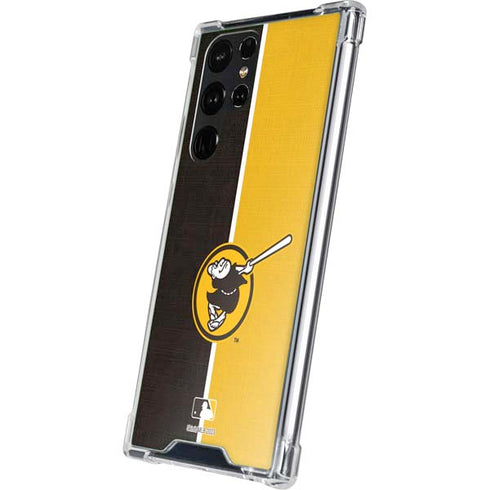 MLB San Diego Padres Split Galaxy S23 Ultra Clear Case