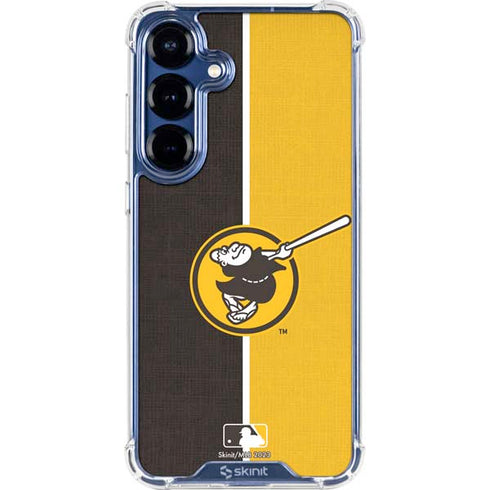 MLB San Diego Padres Split Galaxy S25 Clear Case