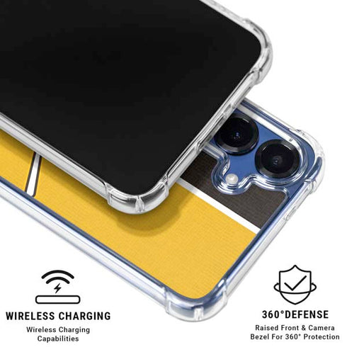 MLB San Diego Padres Split Galaxy S25 Clear Case