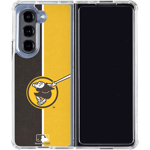 MLB San Diego Padres Split Galaxy Z Fold5 5G Clear Case