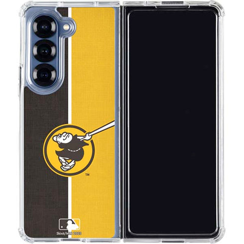MLB San Diego Padres Split Galaxy Z Fold6 Clear Case