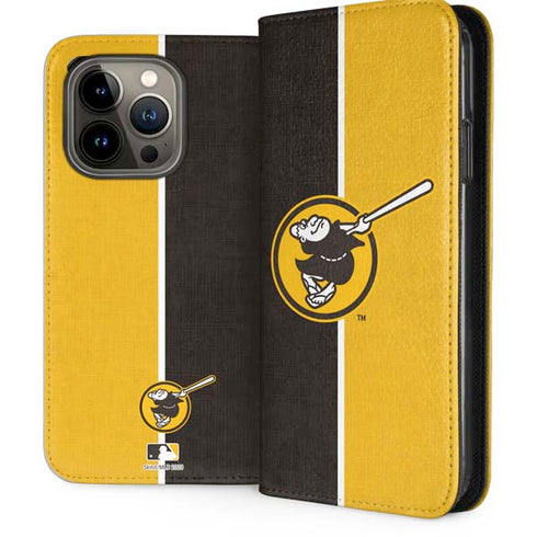 MLB San Diego Padres Split iPhone 14 Pro Folio Case