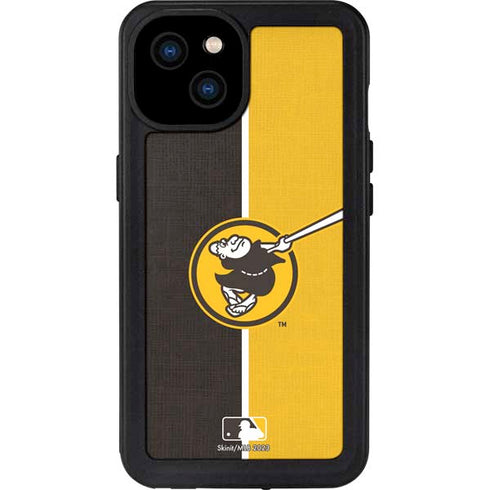 MLB San Diego Padres Split iPhone 15 Plus Waterproof Case