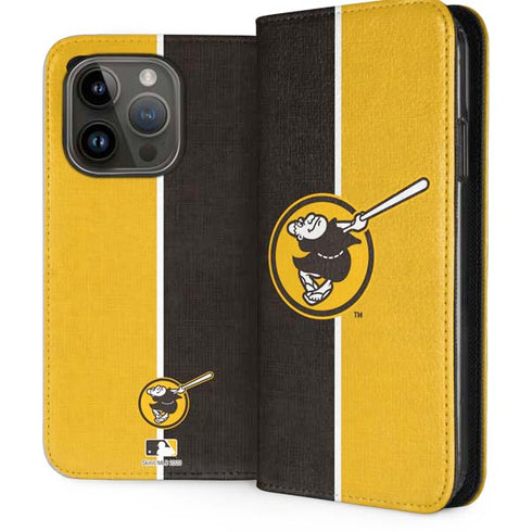 MLB San Diego Padres Split iPhone 15 Pro Folio Case