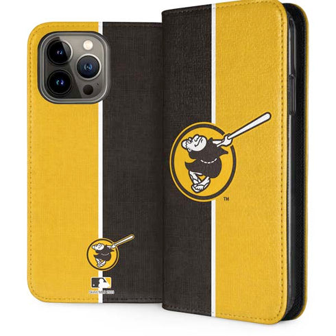 MLB San Diego Padres Split iPhone 15 Pro Max Folio Case