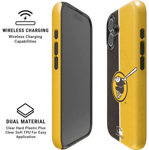 MLB San Diego Padres Split iPhone 16 Magsafe Impact Case