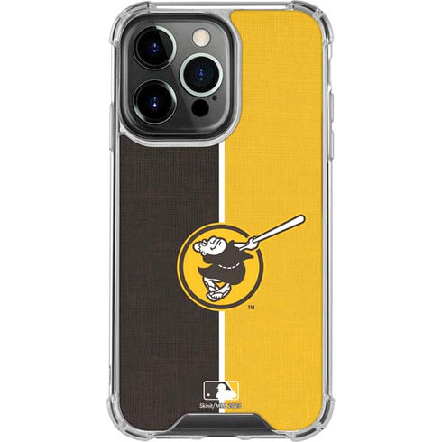 MLB San Diego Padres Split iPhone 16 Pro Clear Case