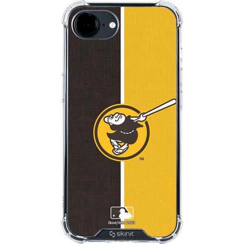MLB San Diego Padres Split iPhone 16e Clear Case
