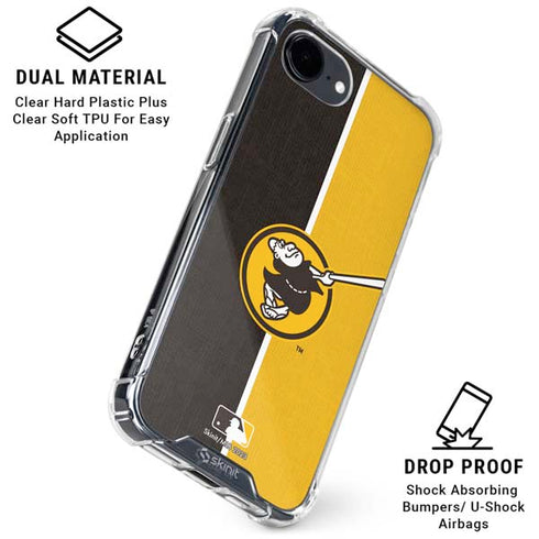 MLB San Diego Padres Split iPhone 16e Clear Case
