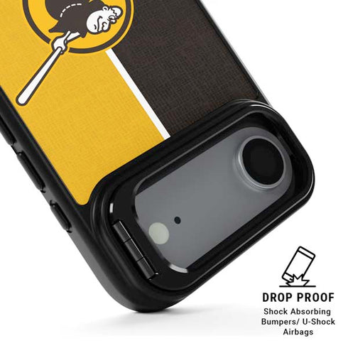 MLB San Diego Padres Split iPhone 17 Air Kickstand Case
