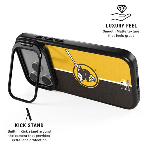 MLB San Diego Padres Split iPhone 17 Pro Kickstand Case