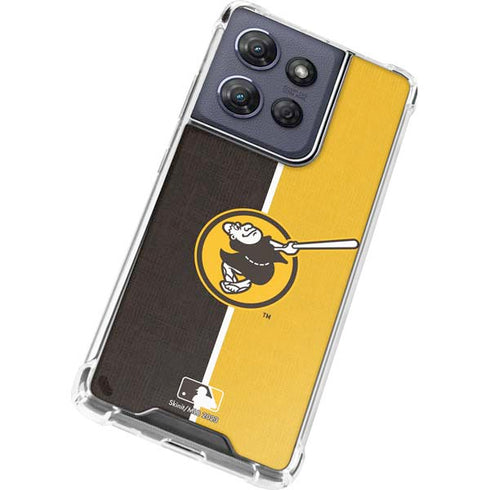 MLB San Diego Padres Split Moto G 5G (2025) Clear Case