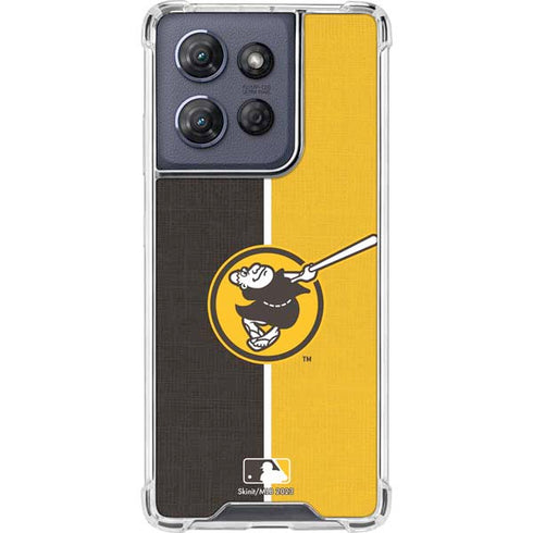 MLB San Diego Padres Split Moto G Power 5G (2025) Clear Case
