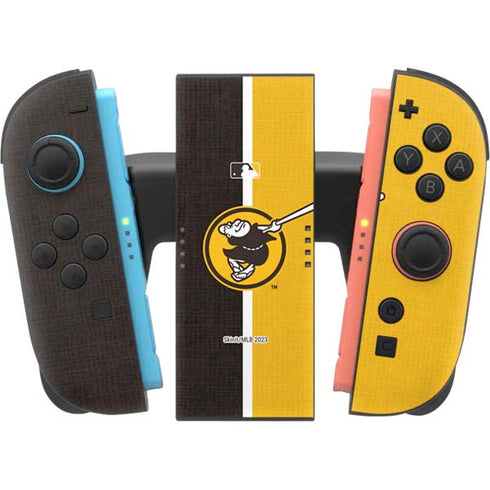 MLB San Diego Padres Split Nintendo Switch 2 (2025) Joy-Con Controller Skin