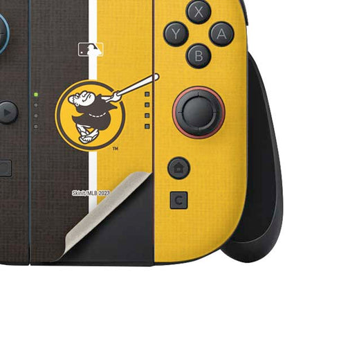 MLB San Diego Padres Split Nintendo Switch 2 (2025) Joy-Con Controller Skin