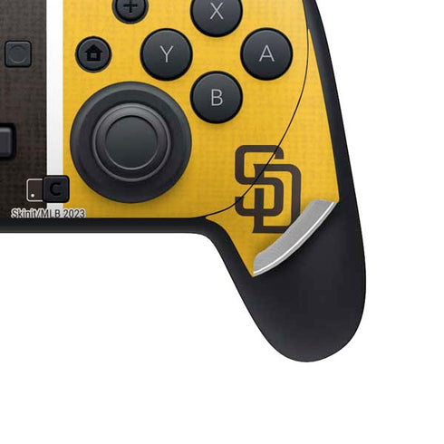 MLB San Diego Padres Split Nintendo Switch 2 (2025) Pro Controller Skin