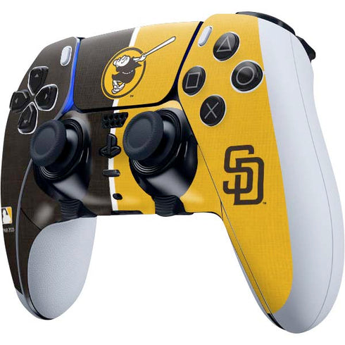 MLB San Diego Padres Split PS5 DualSense Edge Pro Controller Skin