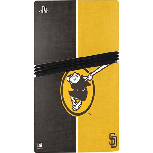 MLB San Diego Padres Split PS5 Pro Console Skin