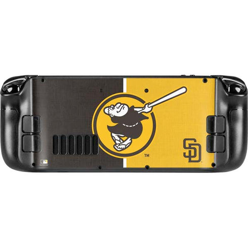 MLB San Diego Padres Split Steam Deck Handheld Gaming Computer Skin