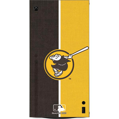 MLB San Diego Padres Split XBox Series X Digital Edition Console Skin
