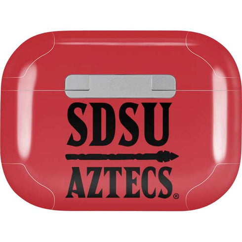 San Diego State University Aztecs Red AirPods Pro 2nd Gen Skin