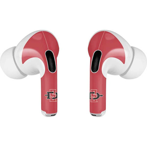 San Diego State University Aztecs Red AirPods Pro 2nd Gen Skin