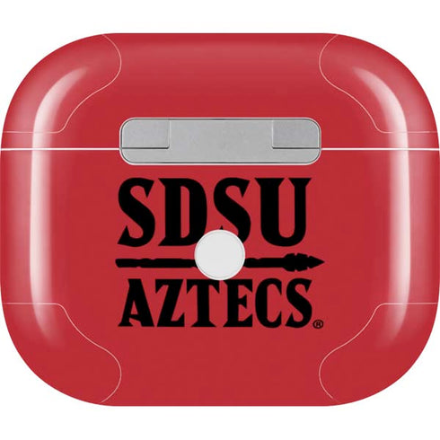 San Diego State University Aztecs Red Apple AirPods (3rd Gen 2021) Skin