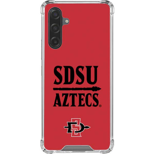 San Diego State University Aztecs Red Galaxy A17 Clear Case