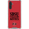 San Diego State University Aztecs Red Galaxy A17 Clear Case