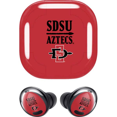 San Diego State University Aztecs Red Galaxy Buds Pro Skin