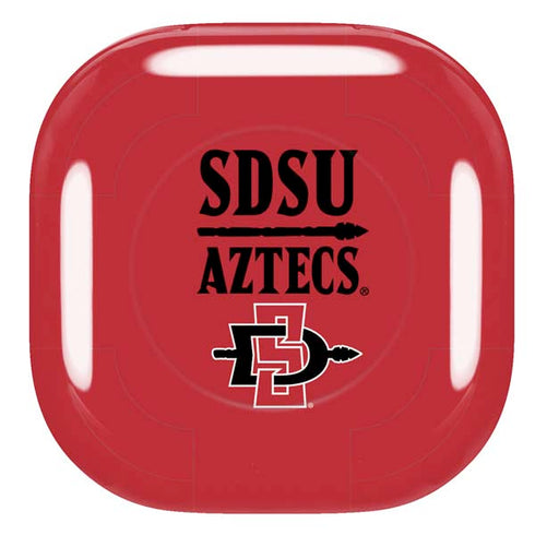 San Diego State University Aztecs Red Galaxy Buds Pro Skin