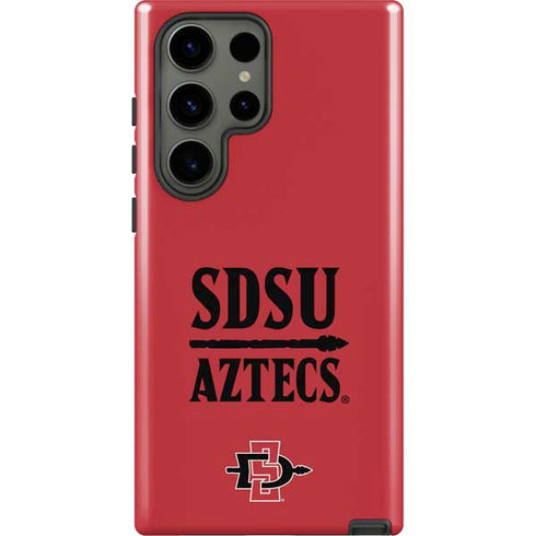 San Diego State University Aztecs Red Galaxy S23 Ultra Pro Case