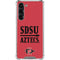 San Diego State University Aztecs Red Galaxy S24 FE Clear Case