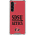 San Diego State University Aztecs Red Galaxy S24 FE Clear Case