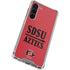 San Diego State University Aztecs Red Galaxy S24 FE Clear Case