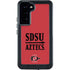 San Diego State University Aztecs Red Galaxy S24 Plus Waterproof Case