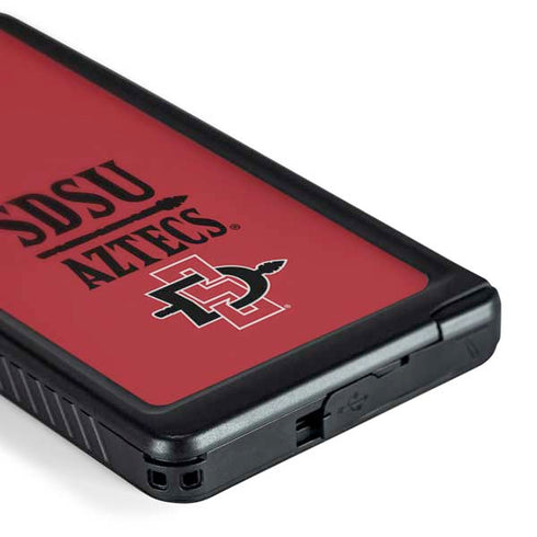 San Diego State University Aztecs Red Galaxy S24 Ultra Waterproof Case