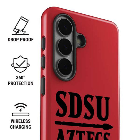 San Diego State University Aztecs Red Galaxy S26 Impact Case