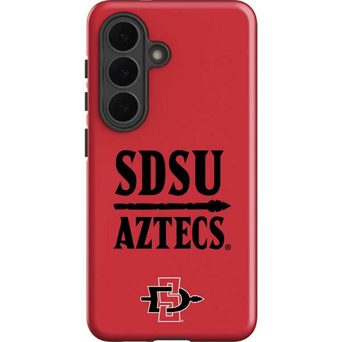 San Diego State University Aztecs Red Galaxy S26 Plus Impact Case