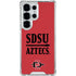 San Diego State University Aztecs Red Galaxy S26 Ultra Clear Case