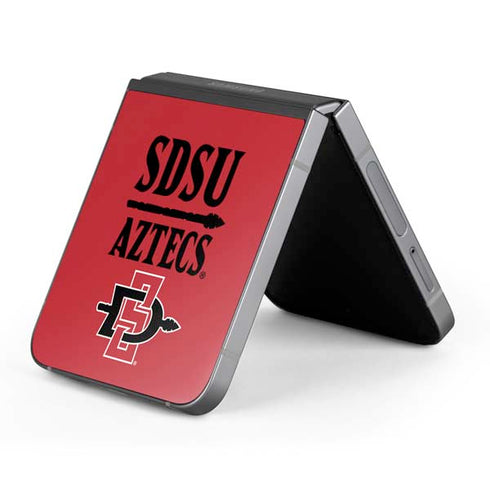 San Diego State University Aztecs Red Galaxy Z Flip6 Skin