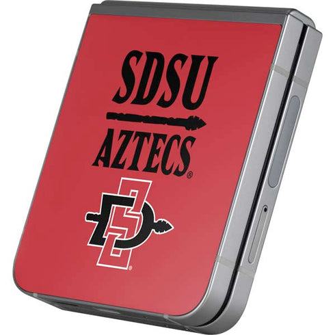 San Diego State University Aztecs Red Galaxy Z Flip6 Skin