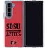 San Diego State University Aztecs Red Galaxy Z Fold5 5G Clear Case