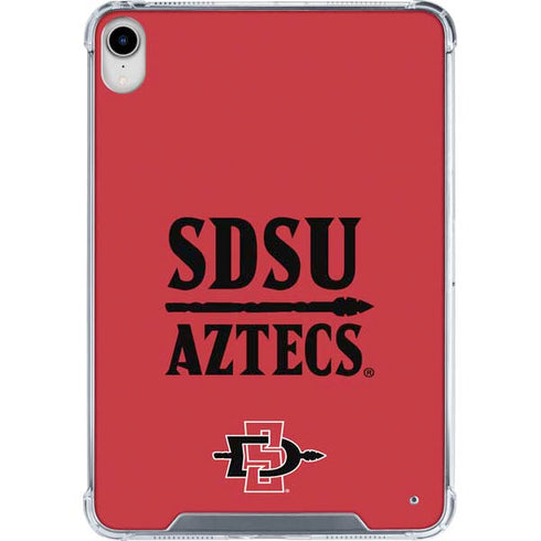 San Diego State University Aztecs Red iPad 11th Gen (2025) Clear Case