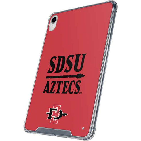 San Diego State University Aztecs Red iPad 11th Gen (2025) Clear Case