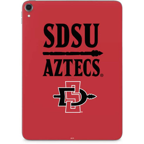San Diego State University Aztecs Red Apple iPad Pro Skin