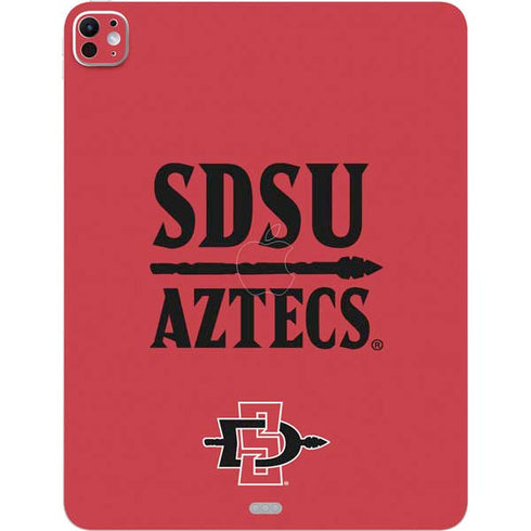 San Diego State University Aztecs Red iPad Pro 13in M4 (2024) Skin