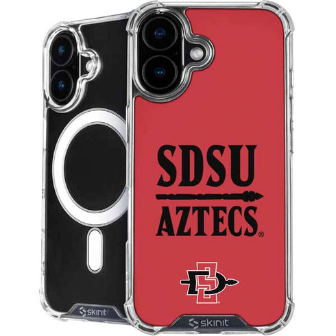 San Diego State University Aztecs Red iPhone 16 MagSafe Case