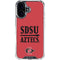 San Diego State University Aztecs Red iPhone 16 Plus Clear Case